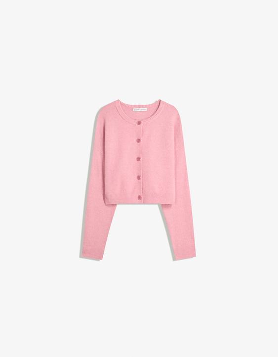 Soft touch button-up cardigan